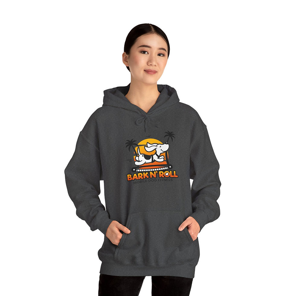 Thumbnail: Barkn' Roll Dog Fitness Hoodie - Unisex Heavy Blend Sweatshirt