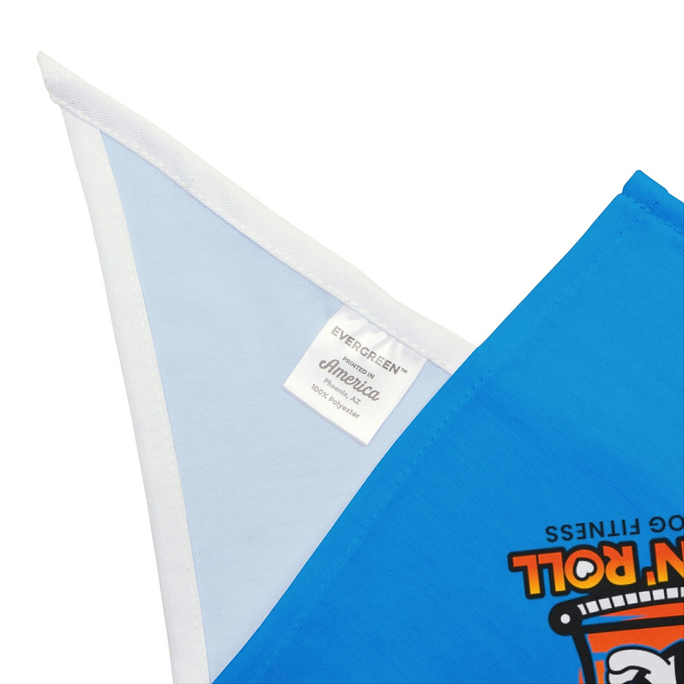 Thumbnail: Pet Bandana in signature Bark N' Roll blue color