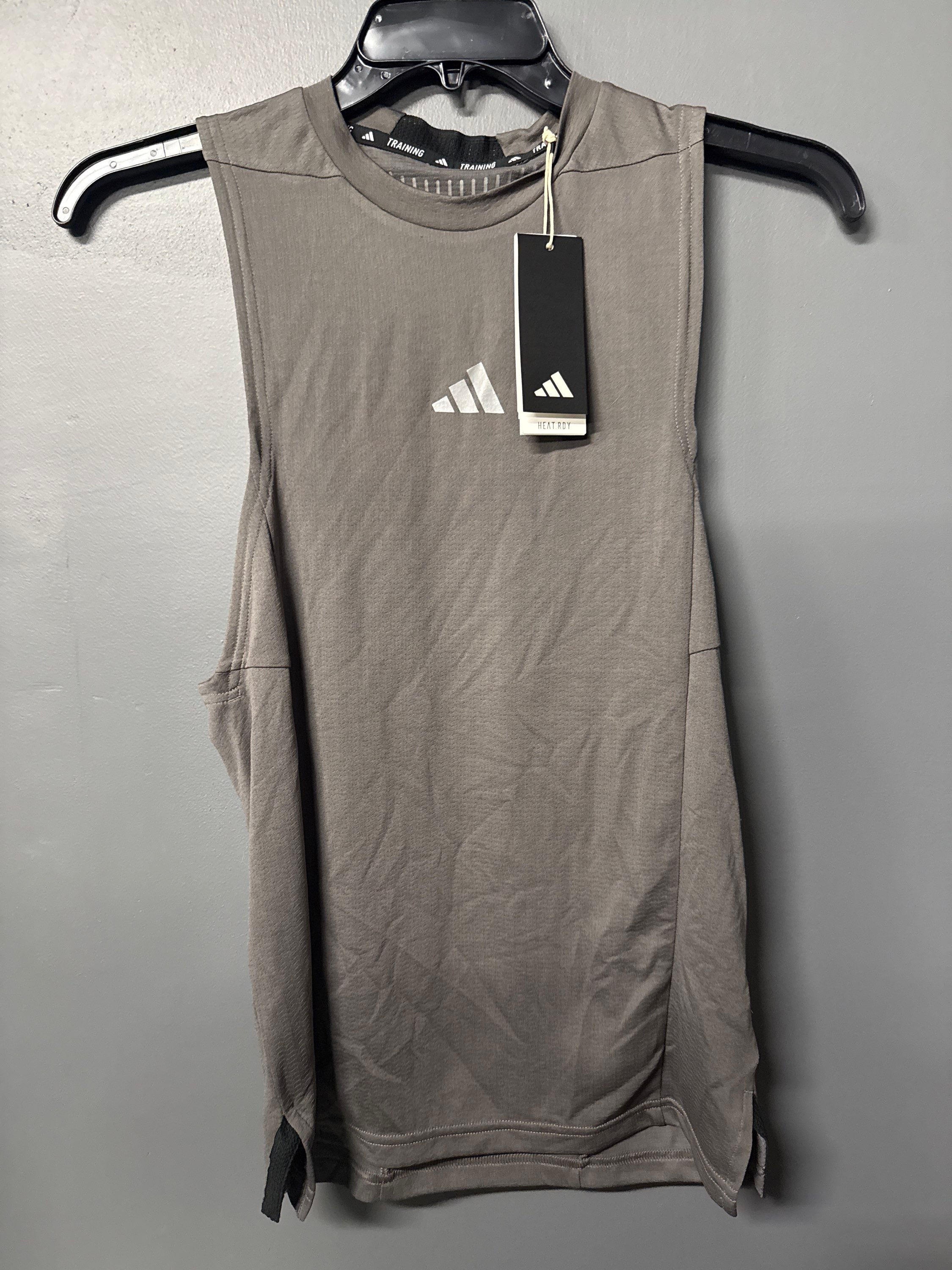 New Adidas Grey Sleeveless Training Shirt AXS