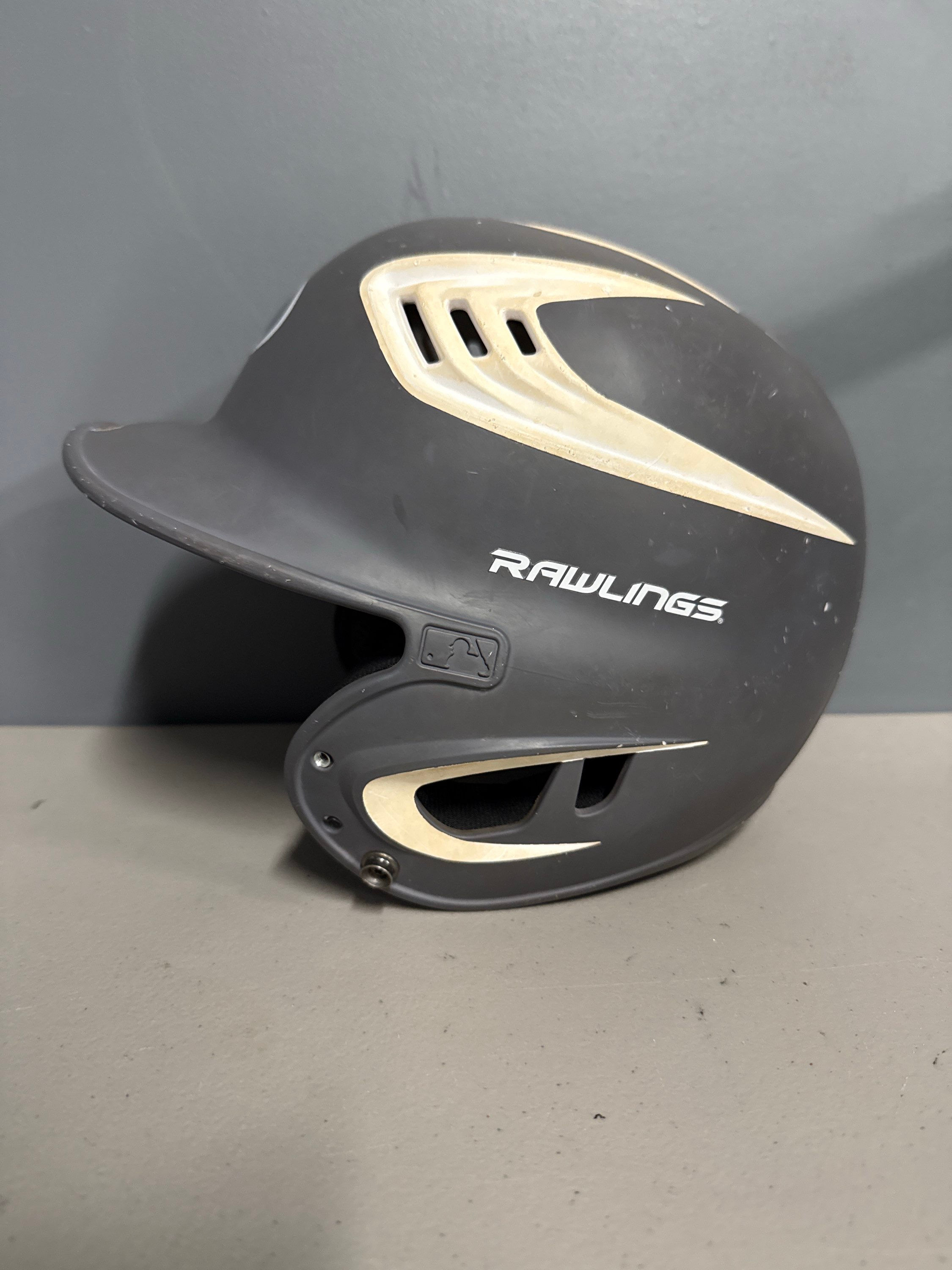 Rawlings Grey White Matte Baseball Helmet