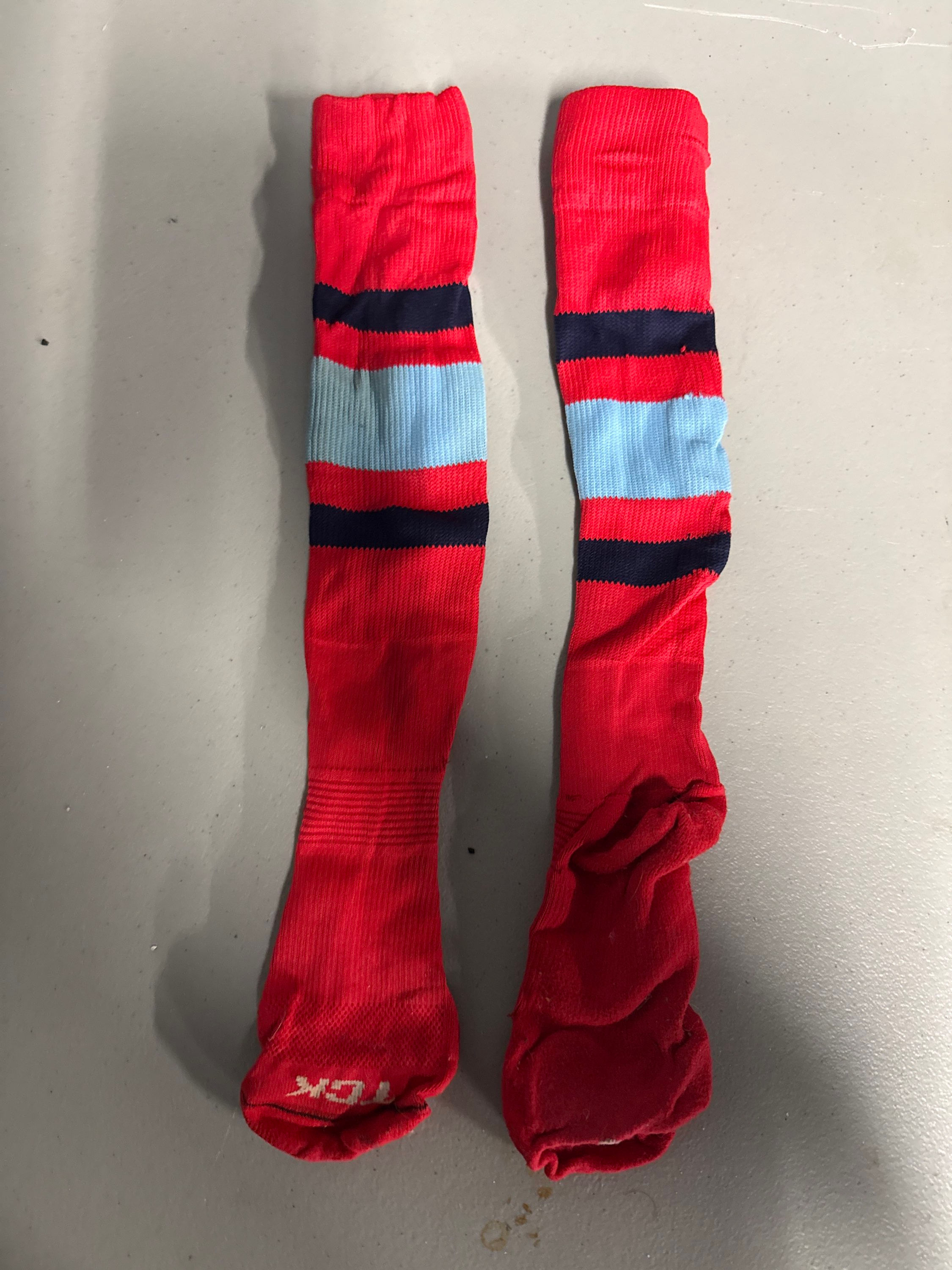TCK Red Navy Blue Socks