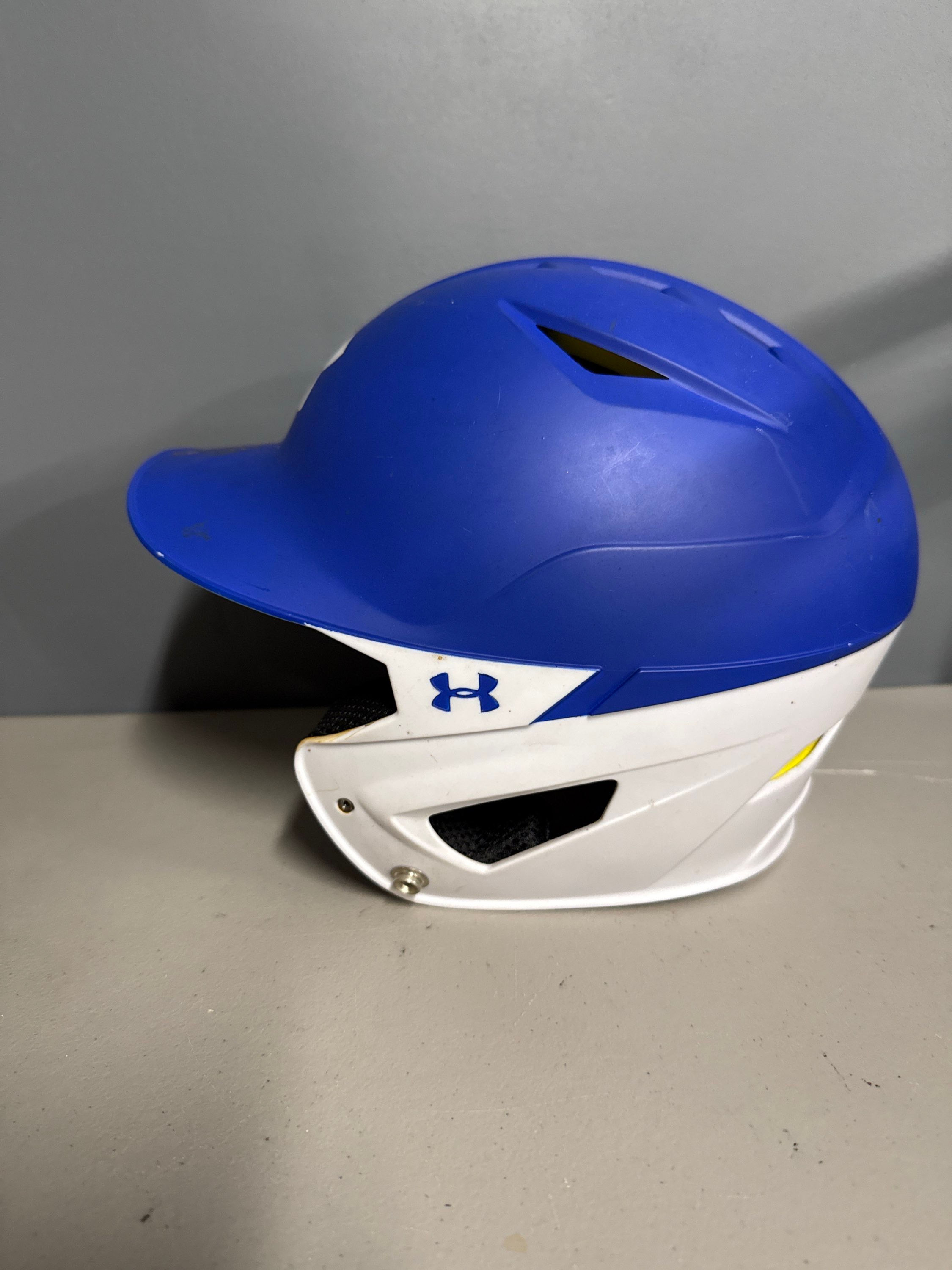 Under Armour Blue/White Baseball Helmet