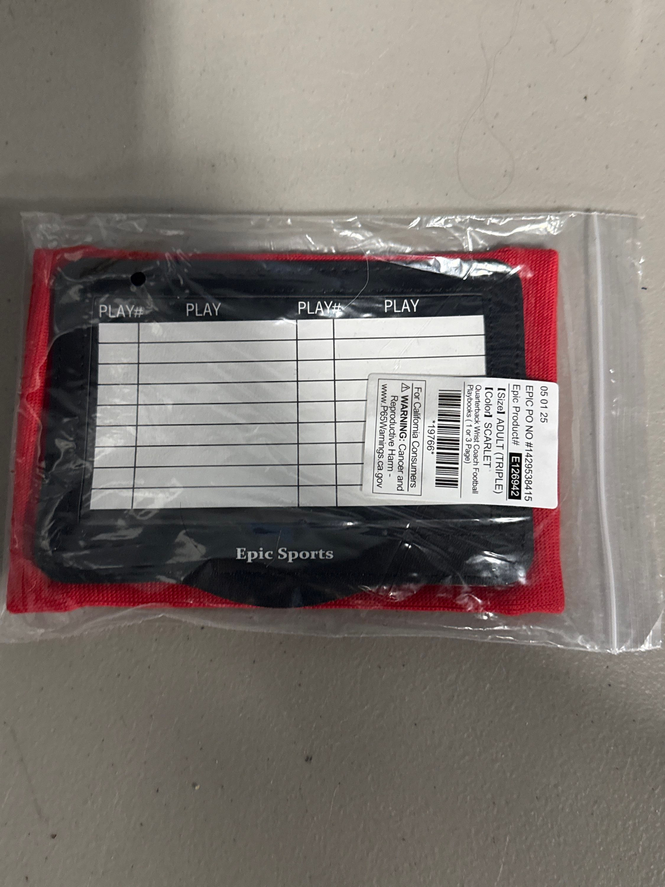 Red Adult Arm Band Play Caller