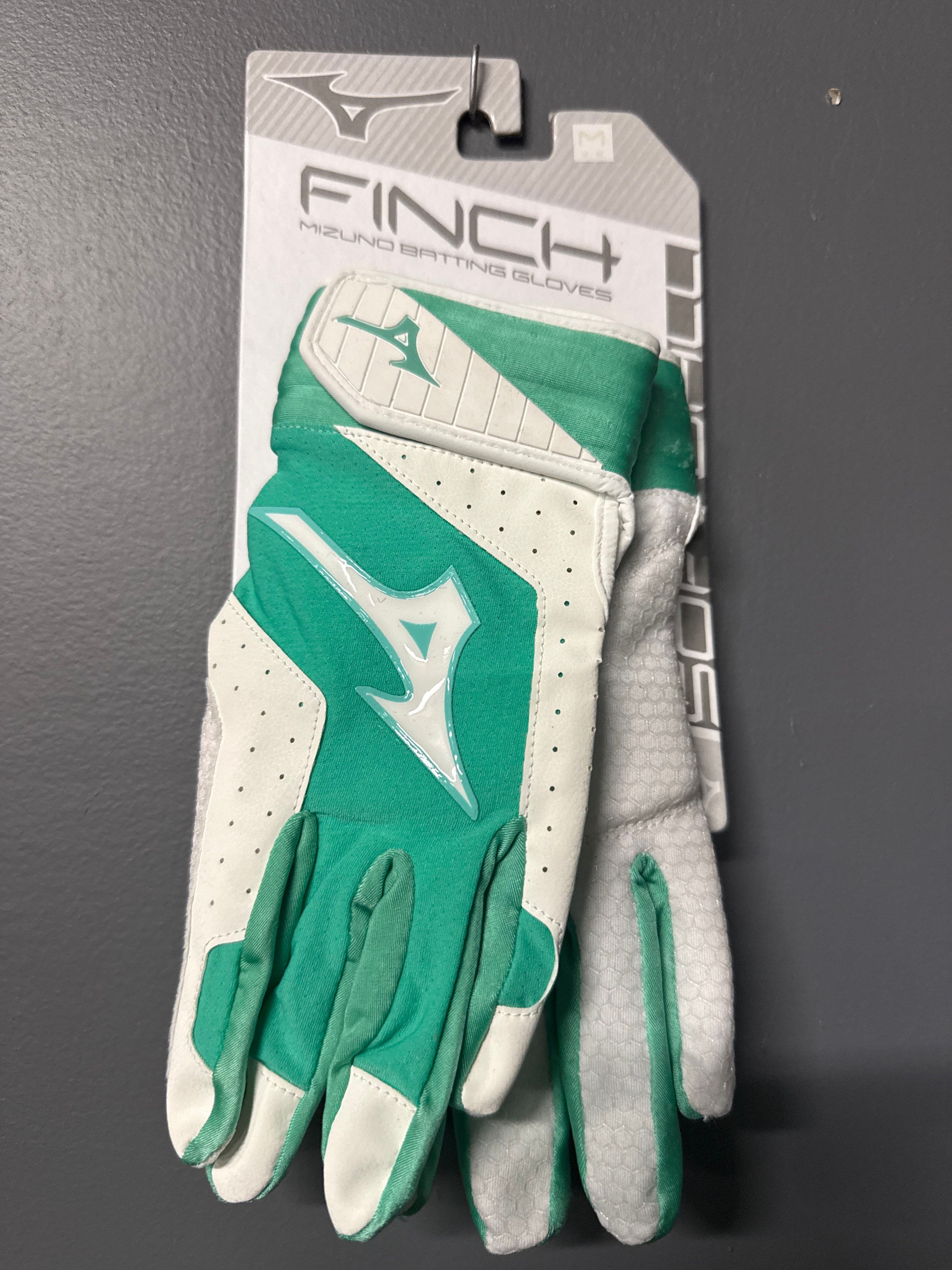 New Mizuno Mint Green Batting Gloves YM