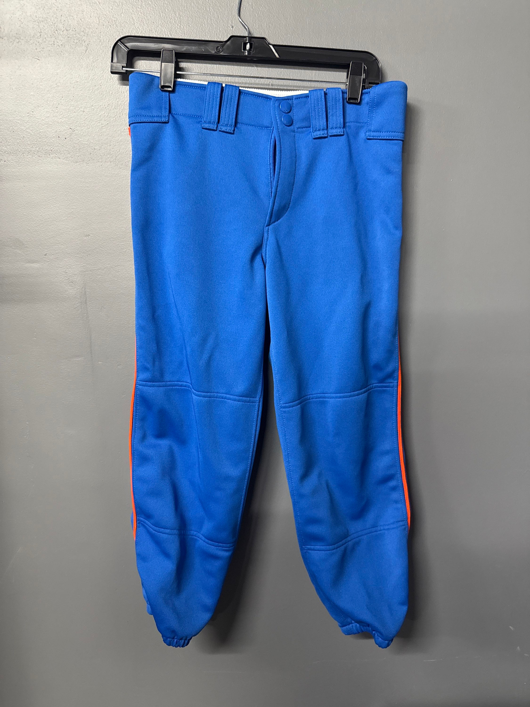 Mizuno Blue w Orange Piping Softball Pants