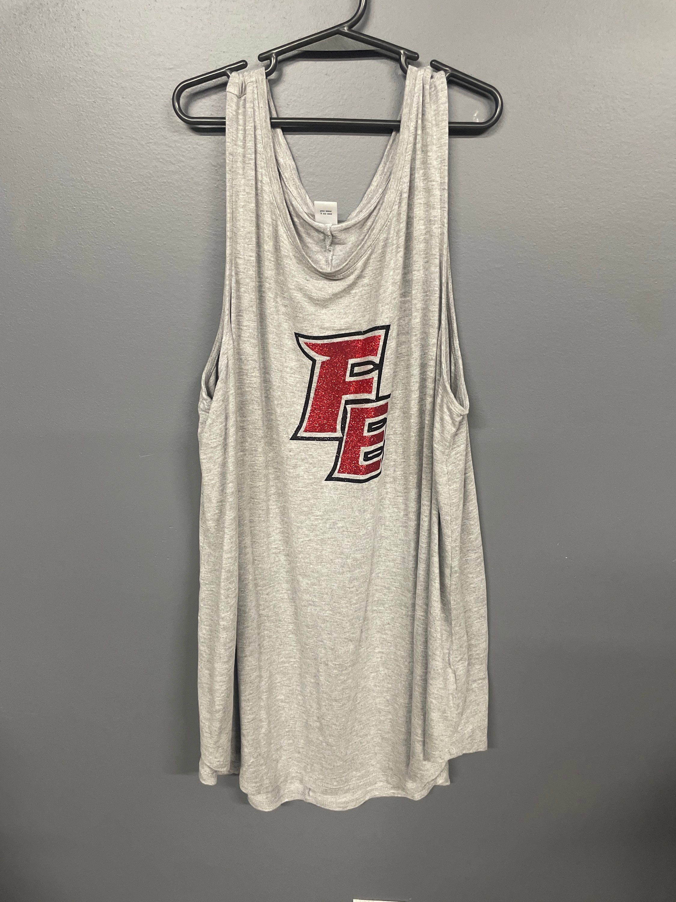 Force Elite Grey Tank Red Glitter