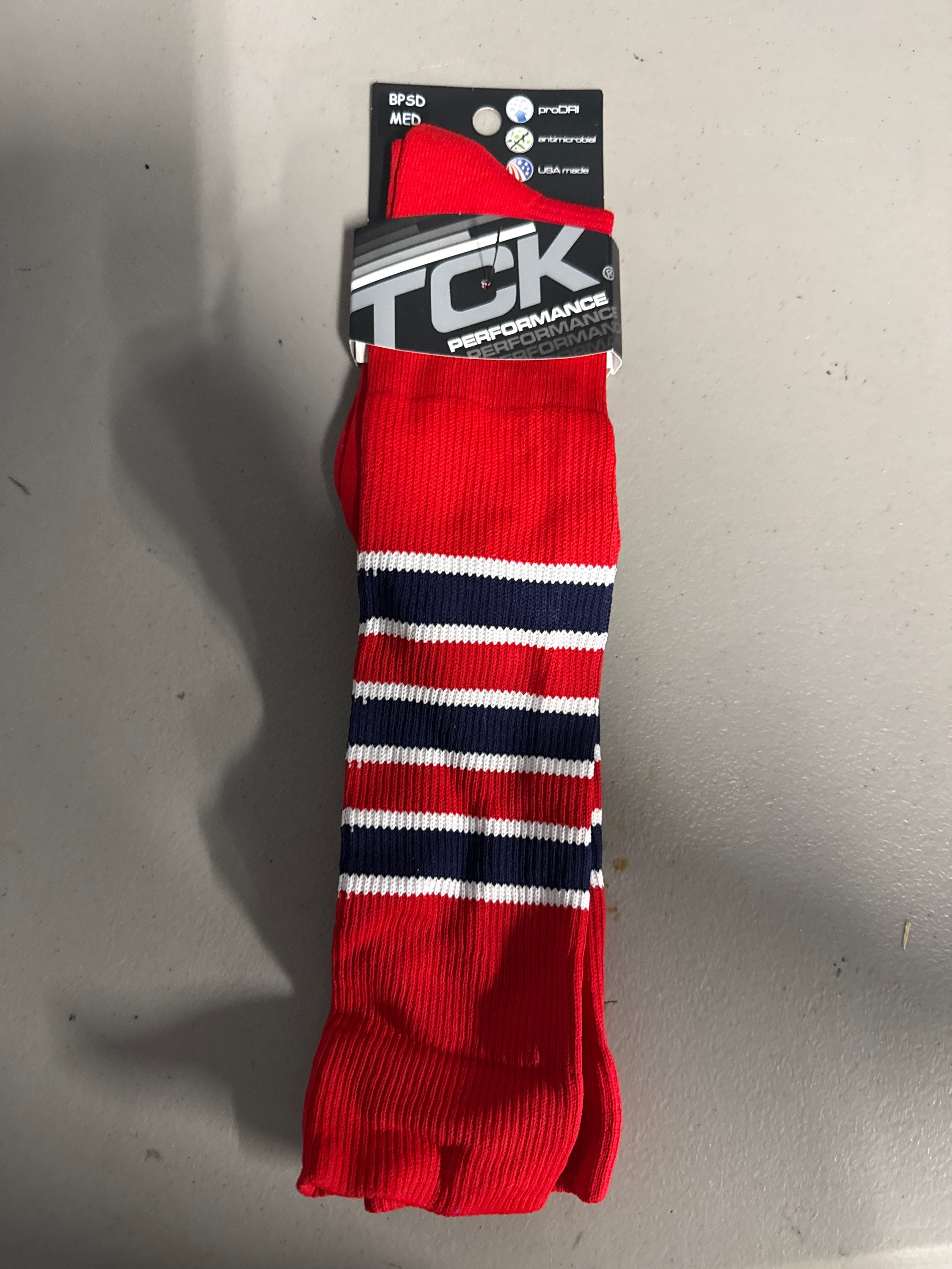 New TCK Red Navy White Socks