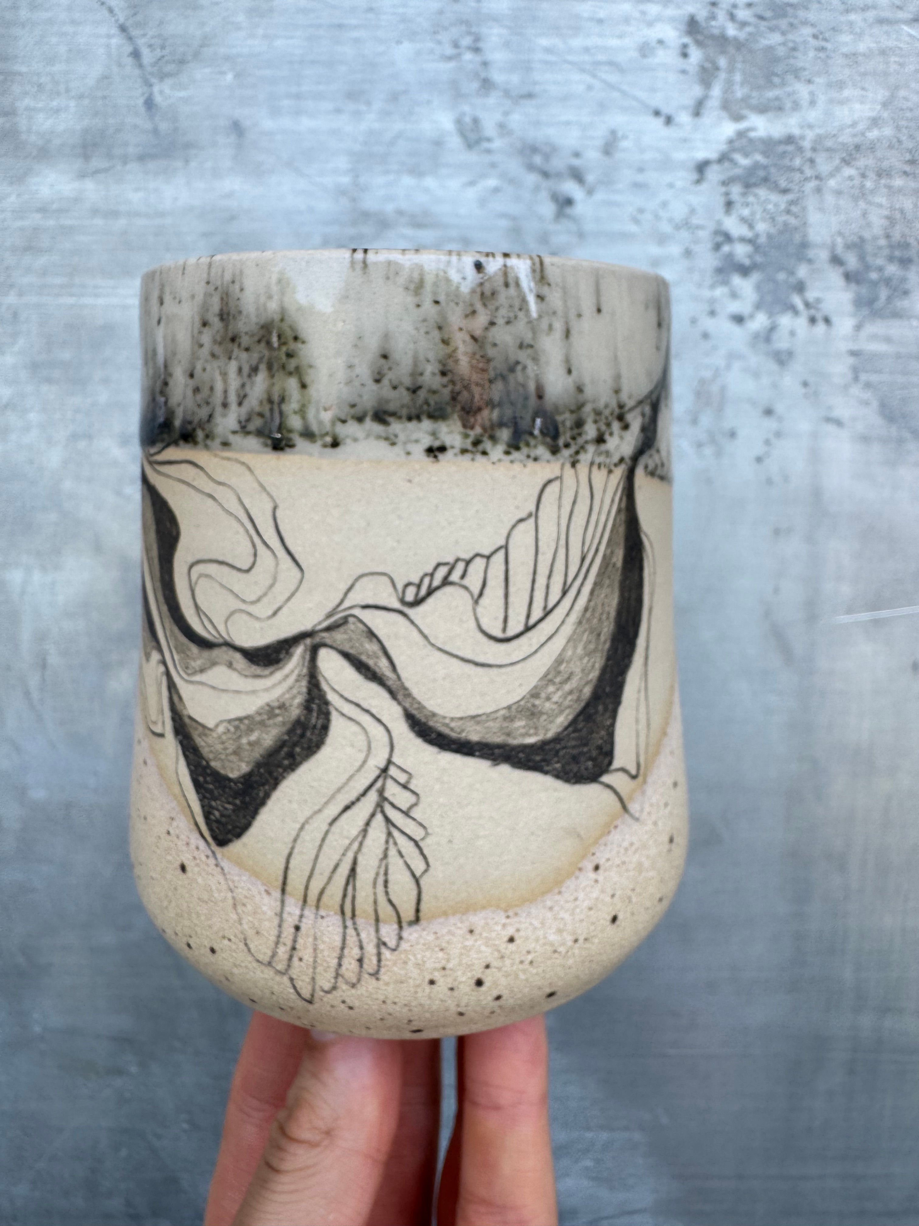 Wilde Weite Beige – Becher L