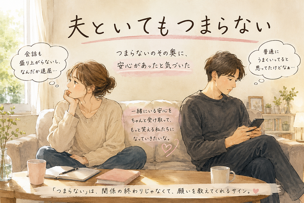 夫といてもつまらない