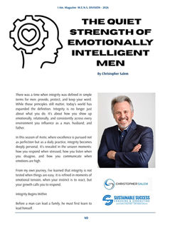 THE QUIET STRENGTH OF EMOTIONALLY INTELLIGENT MEN - By Christopher Salem 