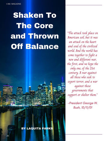 SHAKEN TO THE CORE AND THROWN OFF BALANCE