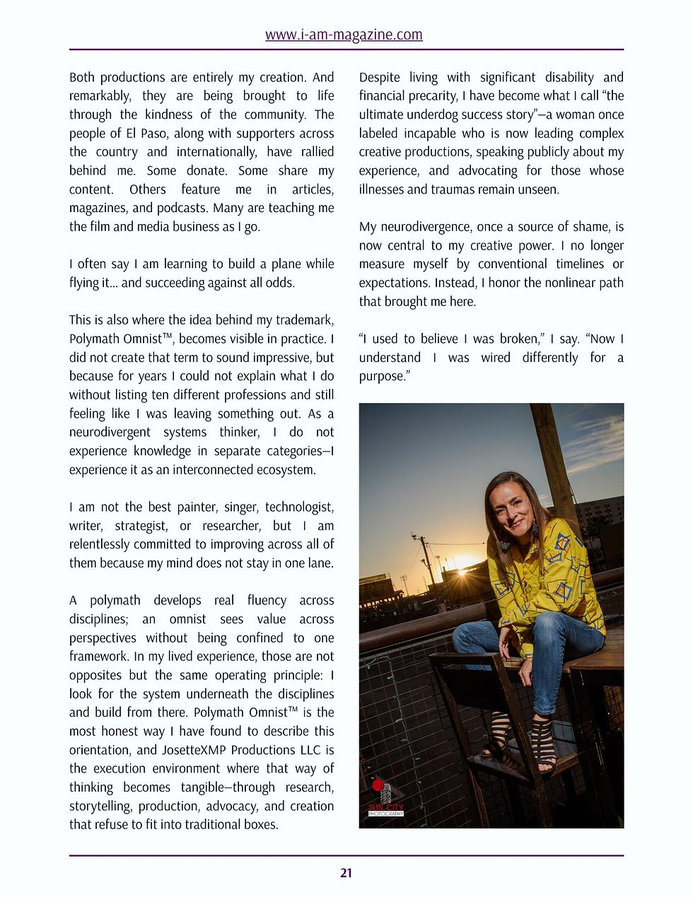 I Am... Yossette Pelatan, and this is my story - Homelessness with a PhD - By Yossette Pelatan