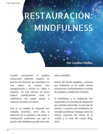RESTAURACION: MINDFULNESS