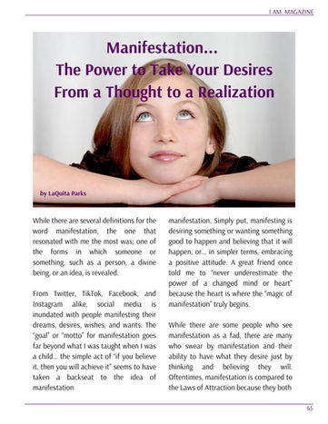 Manifestation... The Power to Take Your Desires From a Thought to a Realization