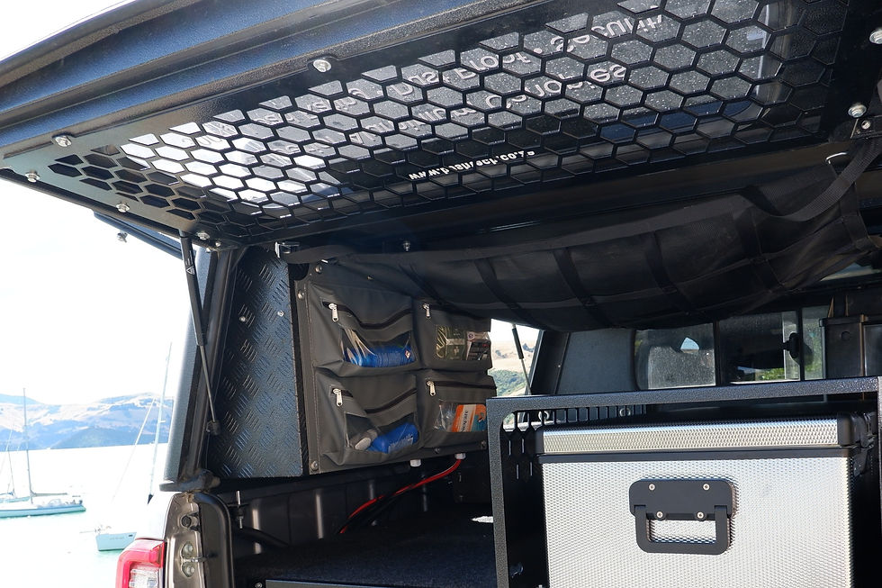 Thumbnail: Security mesh for rear window Bushtech canopy