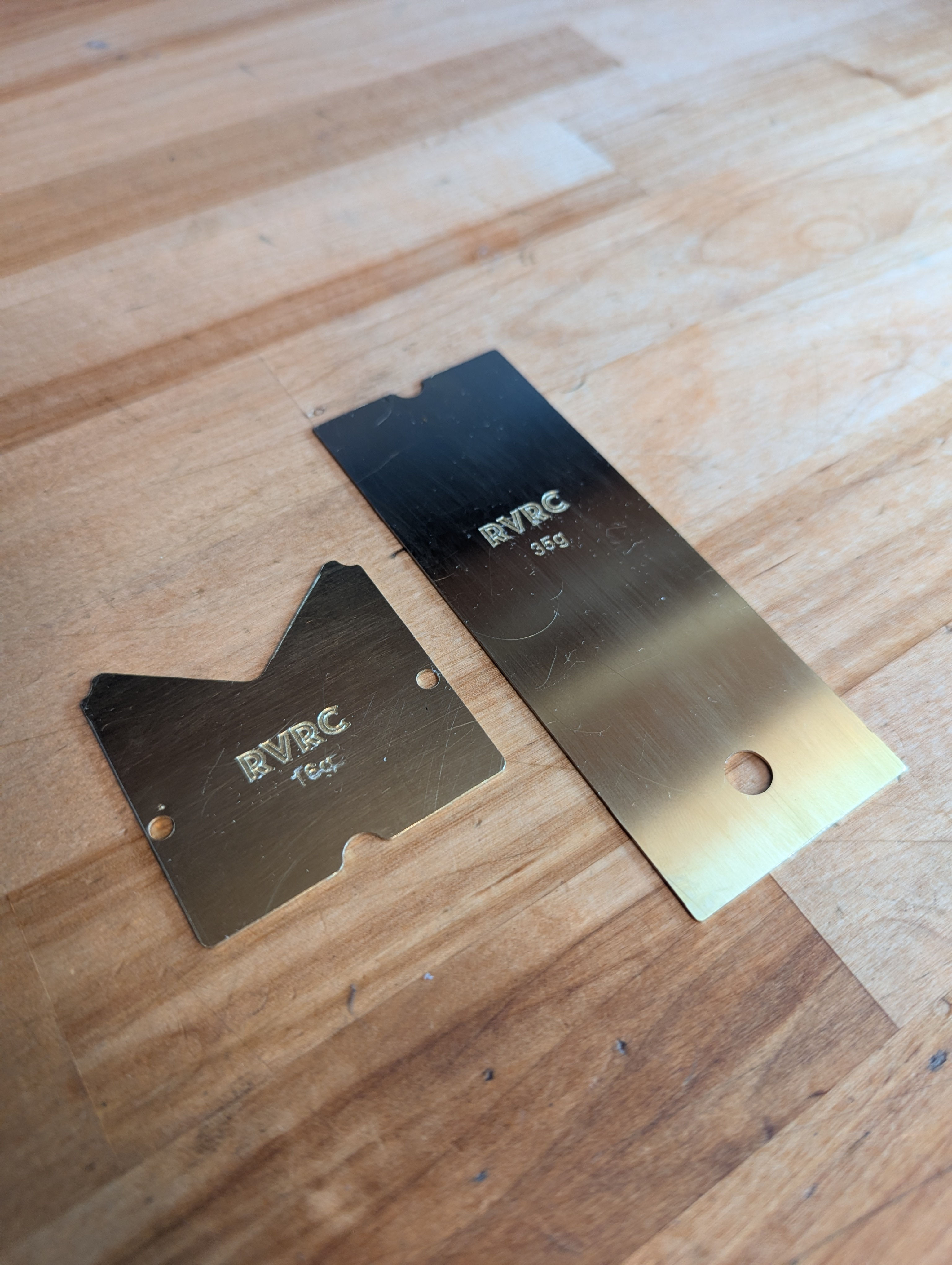 Brass Chassis Weight Set for Team Associated RC10 B2, B3 and T3