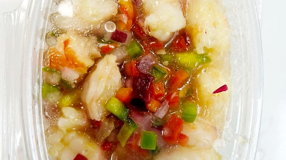 Shrimp Salad with Tostones (Ceviche de Camarones)