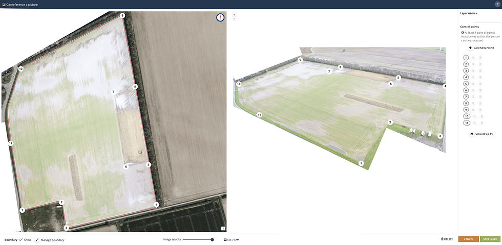 Drone picture in Omnia 