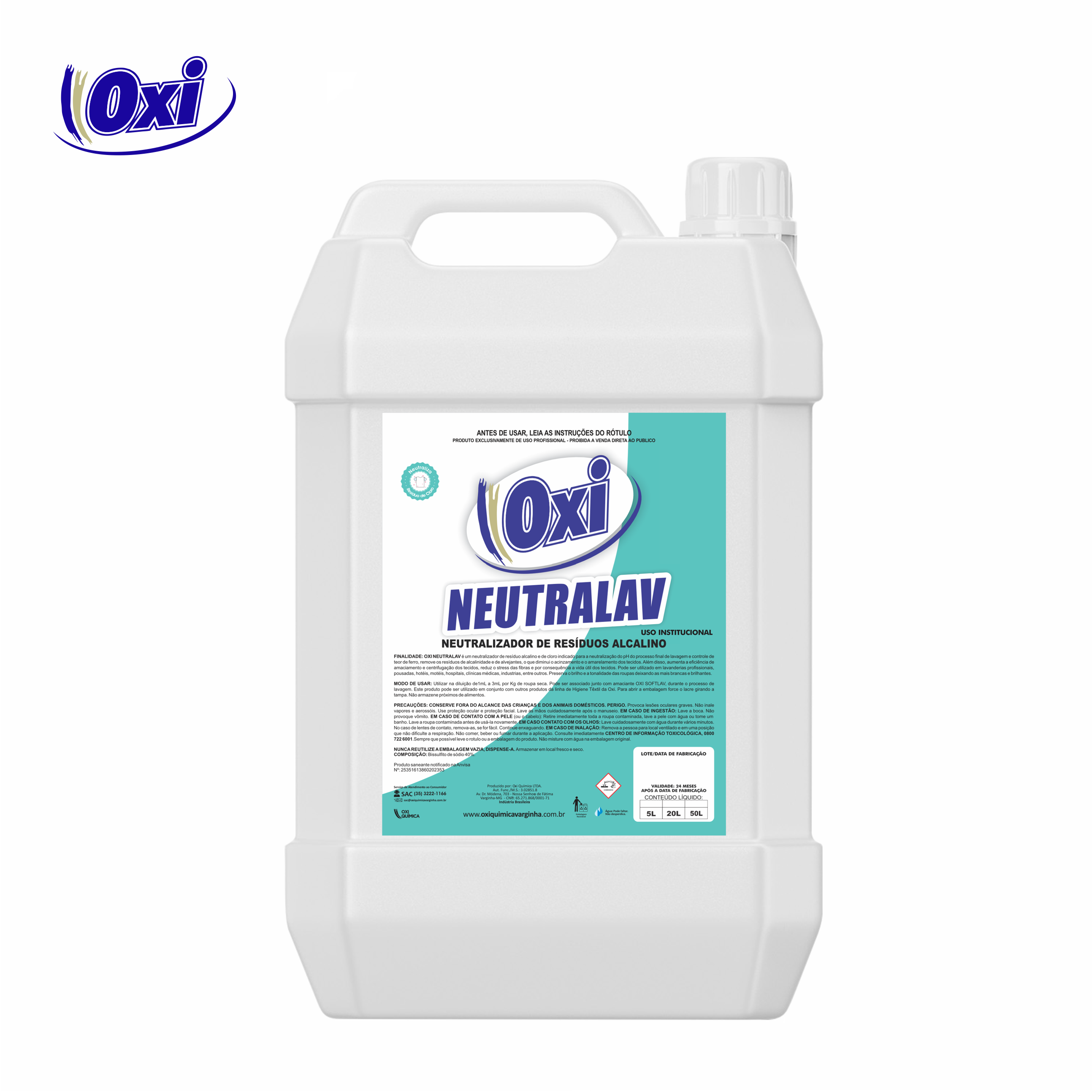 OXI MULTILAV DETERGENTE CONCENTRADO LAVA ROUPAS