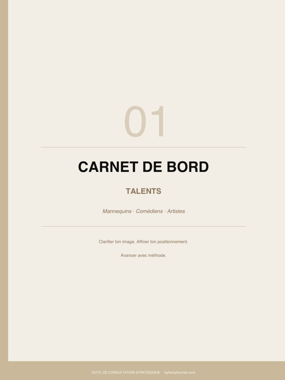 Carnet de bord - Talents