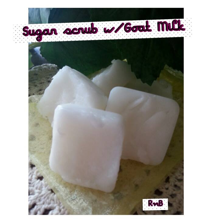 Goat Milk Sugar Scrub Cubes-Honey Almond 2 pk