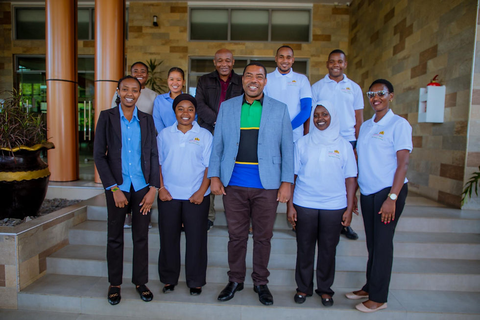 Eden staff With honorable mister Mwigulu Nchemba