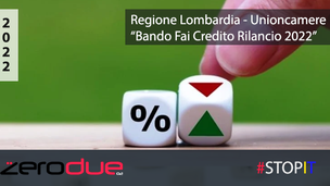 REGIONE LOMBARDIA - FAI CREDITO RILANCIO 2022