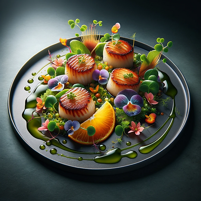 DALL·E 2024-01-17 09.32.16 - A hyper-realistic image of a gourmet entrée created by a top 