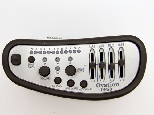 Ovation OP 50 プリアンプ オベーション Ovation/Adamas OP50 preamp | My Dusty Guitar