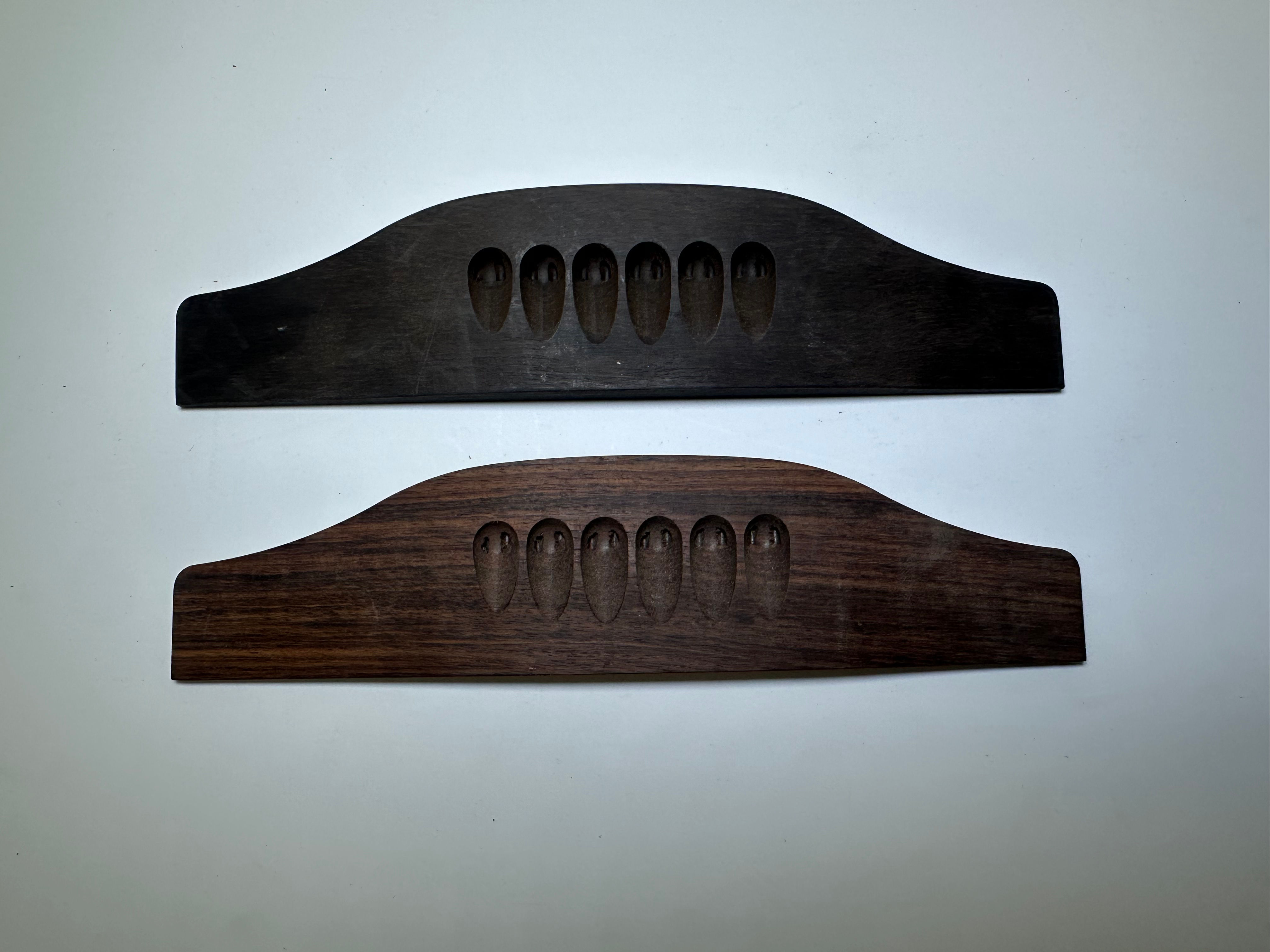 7” 15/32 x 1” 3/4 no slot 12 string ebony or rosewood 