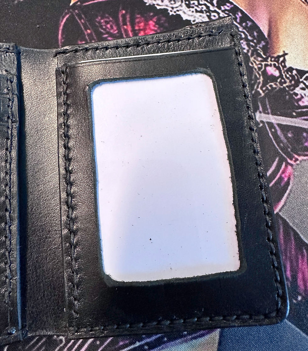 Thumbnail: 4.5 inch tri fold snap Biker wallet
