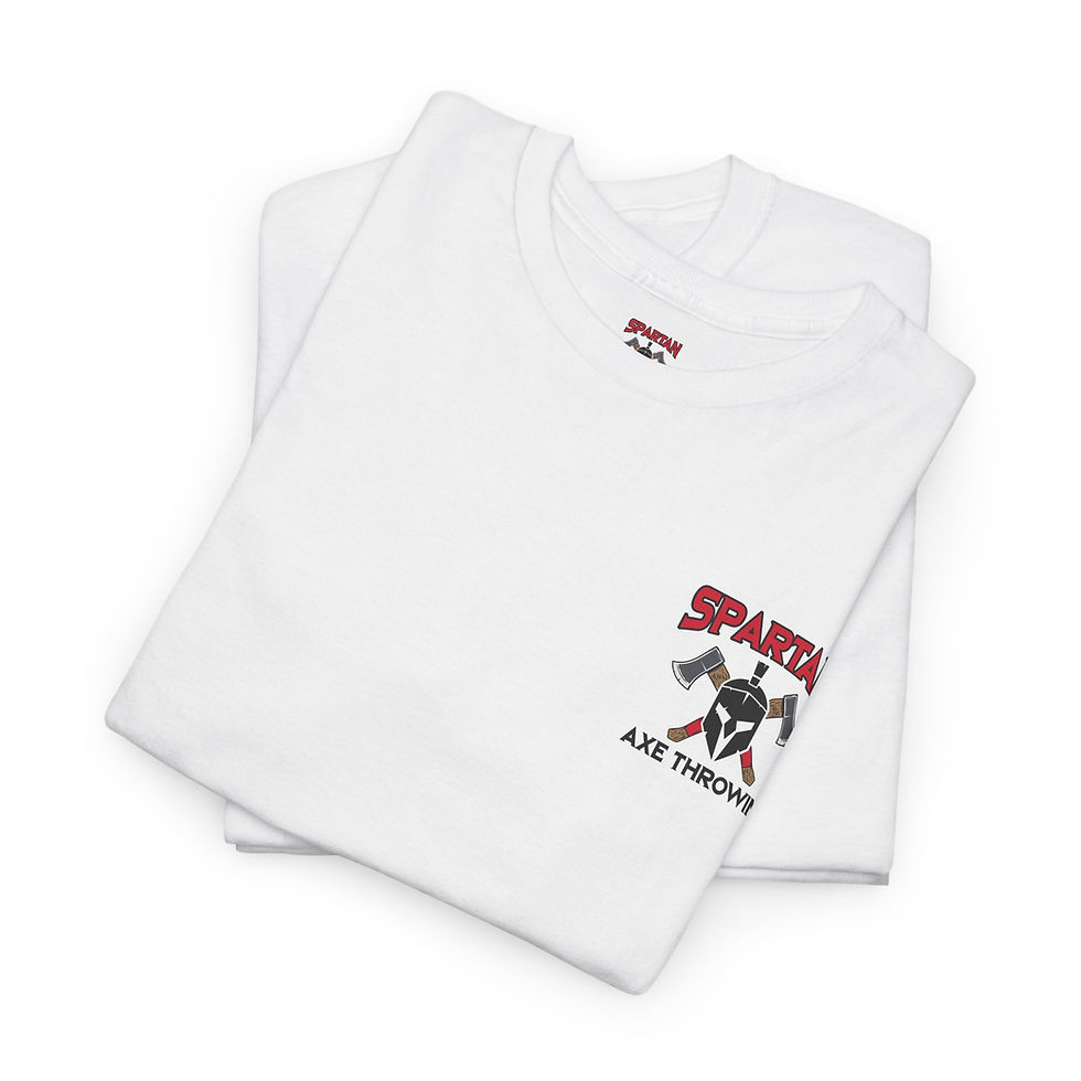 Thumbnail: Spartan Axe Throwing | Unisex Heavy Cotton Tee 