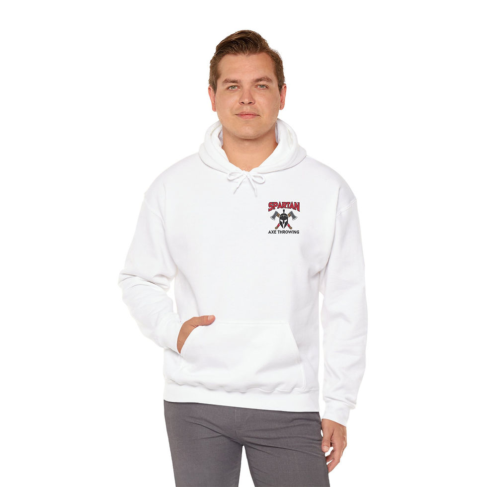 Thumbnail: Spartan Axe Throwing Hoodie | Unisex Heavy Blend Sweatshirt