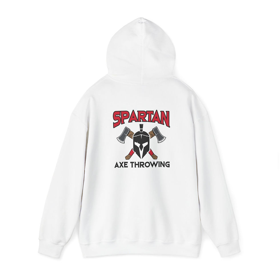 Thumbnail: Spartan Axe Throwing Hoodie | Unisex Heavy Blend Sweatshirt