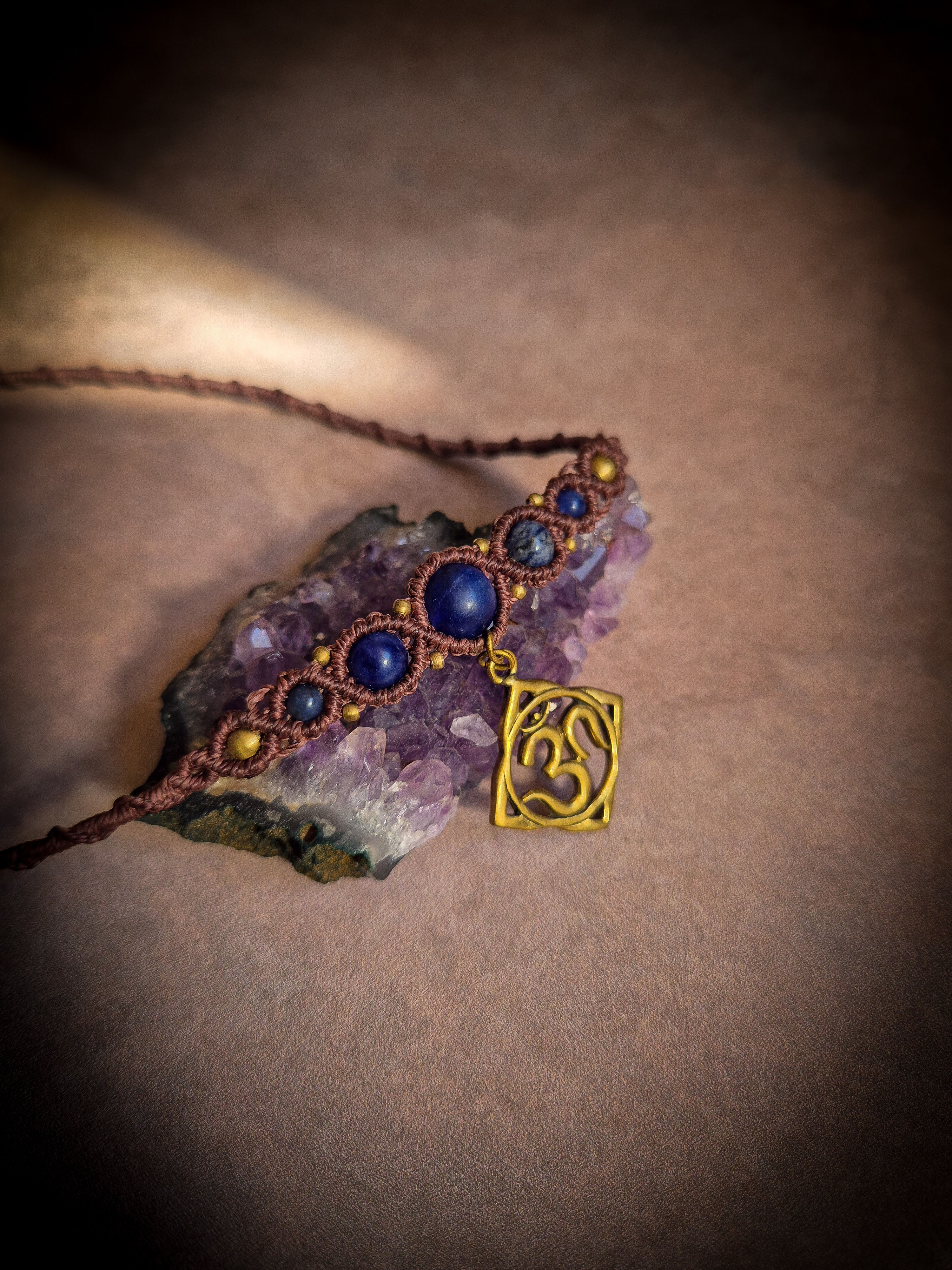 Ras de cou brun - sodalite