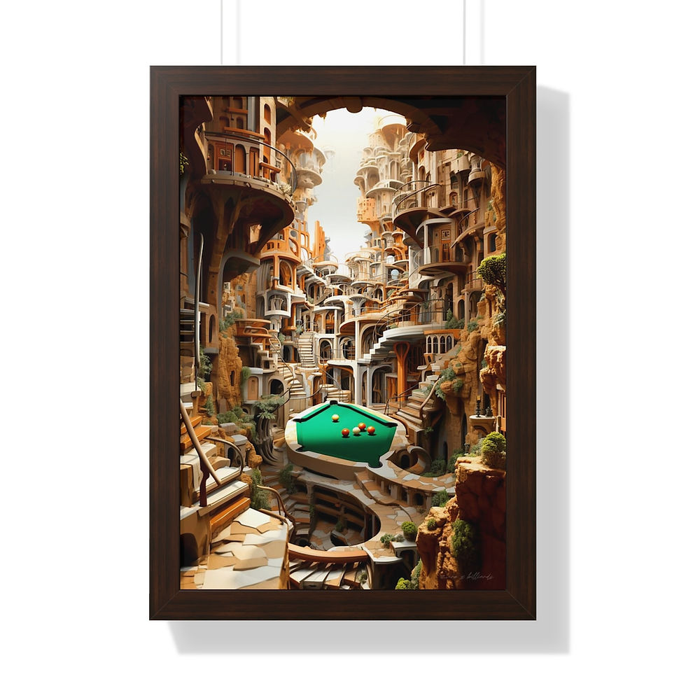 Thumbnail: Cue Labyrinths - Framed Artwork