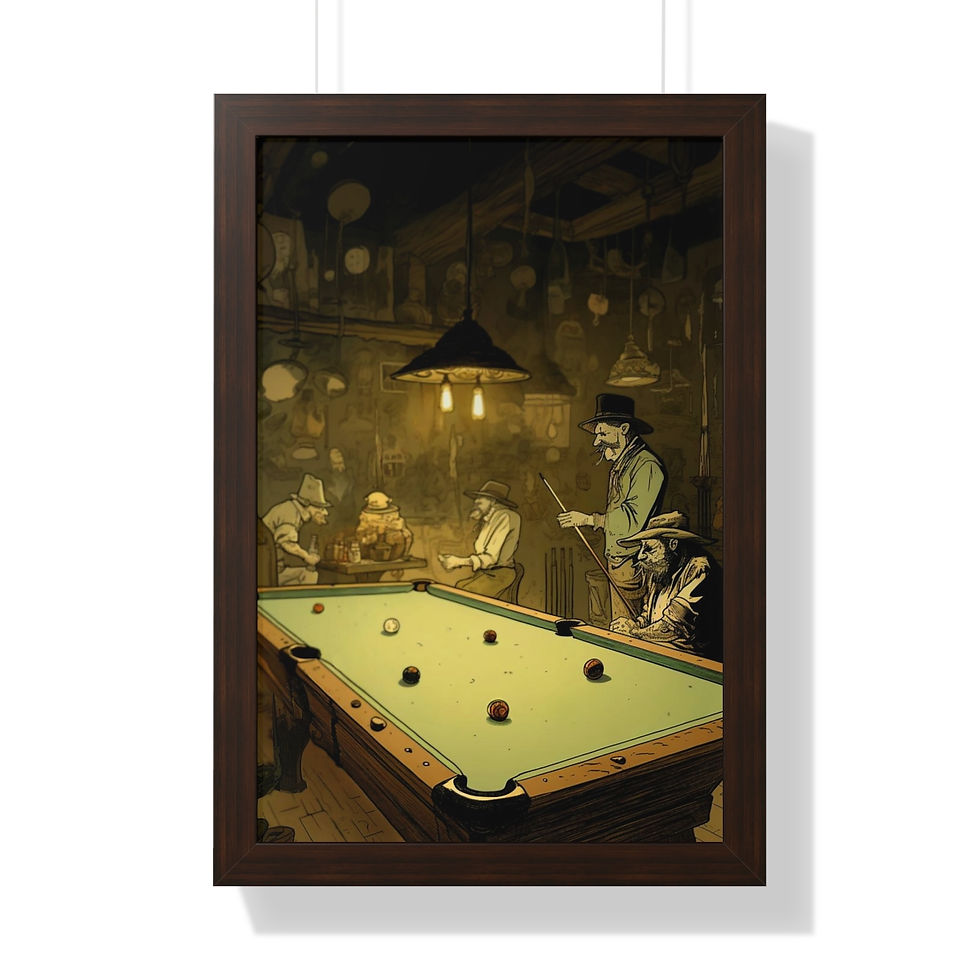 Thumbnail: Bar Action - Framed Artwork