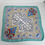 Thumbnail: Ladies Vintage handkerchief, hankie, rayon, 1940's,  blue (L2036)