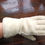Thumbnail: Vintage faux fur and leather gloves      (L)