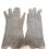 Thumbnail: Vintage grey crochet gloves.       (V)