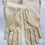 Thumbnail: Ladies cream hand stitched gloves   (C)