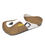 Thumbnail: Neckermann Womens Buckle Cork Sandals Open Toe 8020 Brown White