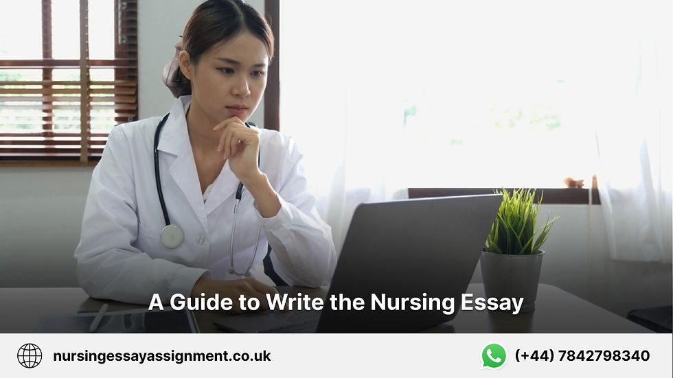 nursing essay writing