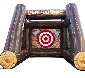 lumberjack axe throwing game for rent near me in moreno valley riverside perris menifee mu