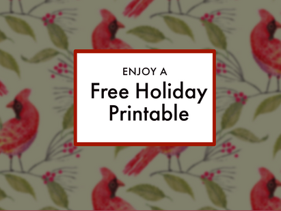Free Holiday Coloring Sheet