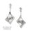Thumbnail: Silver Twist long hanging earrings