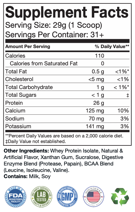 Thumbnail: Whey Isolate Vanilla Protein