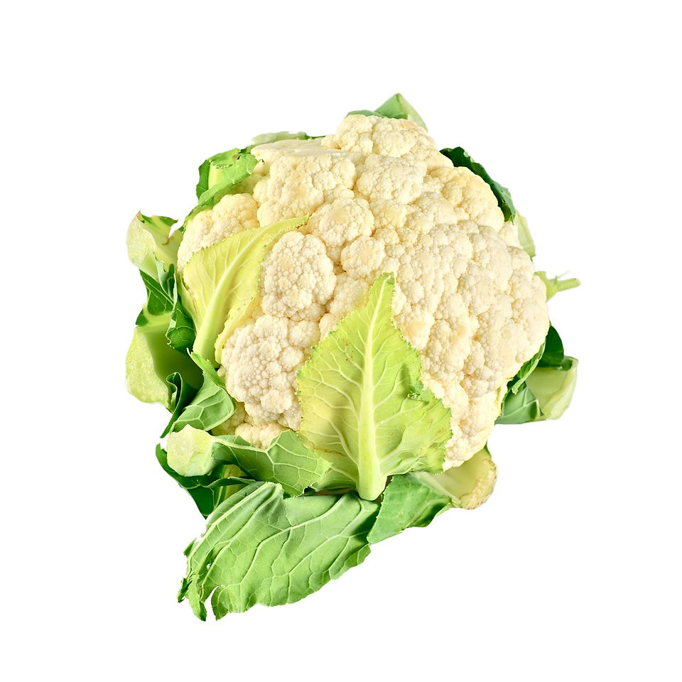 Fresh head of cauliflower