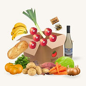 A box of fresh fruit & veges & artisan food items for delivery across the South Island