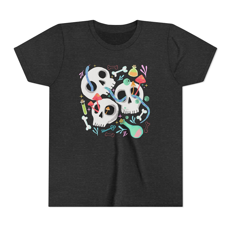 Thumbnail: Youth Short Sleeve Spooky Season Tee